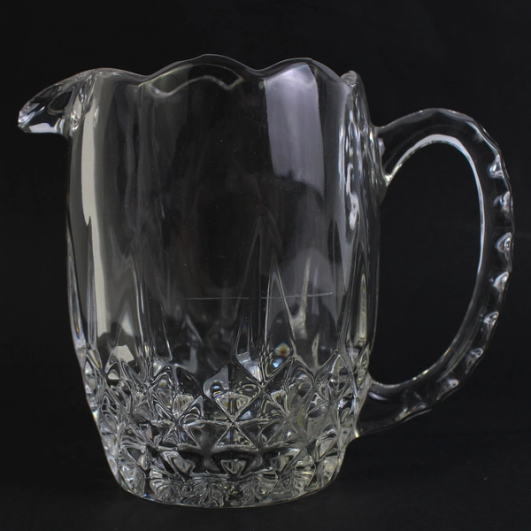 Blarney Cream Genuine 24% Lead Crystal Glass Pitcher Clear 4" Tall