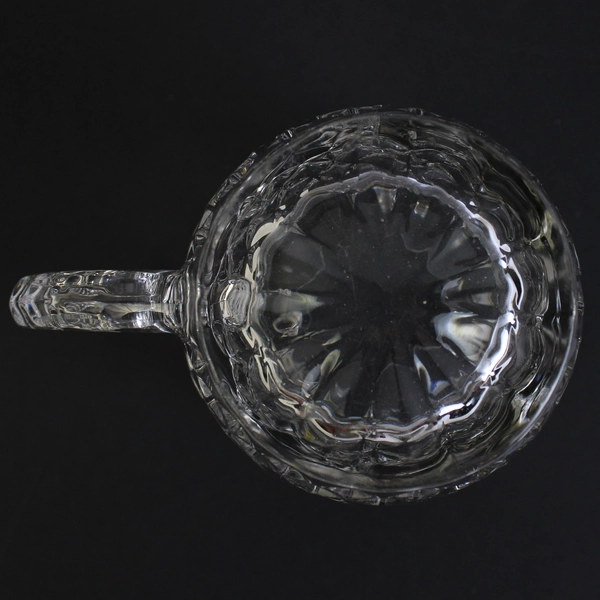 Blarney Cream Genuine 24% Lead Crystal Glass Pitcher Clear 4" Tall