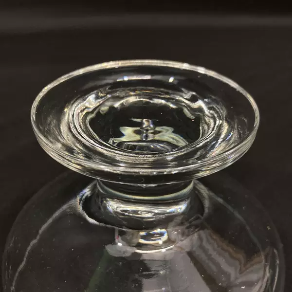 Set of 3 MCM Clear Crystal Short Stem Champagne Sherbet Glasses