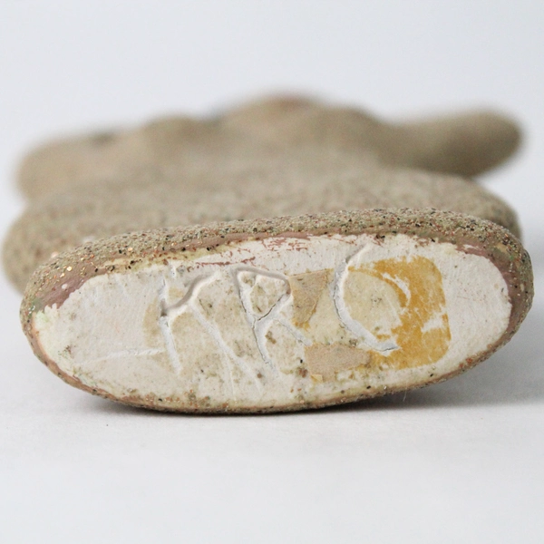 Unique Clay Female Sculpture Signed KRC 5.25"