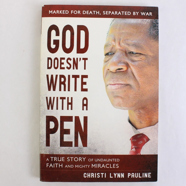 God Doesn't Write With a Pen by Christi Lynn Pauline 2013 Paperback Signed