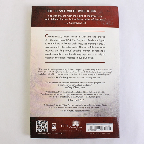 God Doesn't Write With a Pen by Christi Lynn Pauline 2013 Paperback Signed