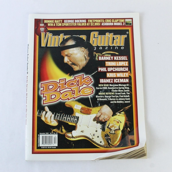 Vintage Guitar Magazine Dec 2002 Dick Dale Barney Kessel Pre-Owned