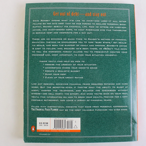 The Financial Peace Planner by Dave Ramsey Step-by-Step Guide 1998 PB