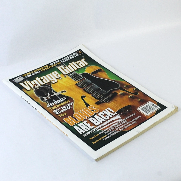Vintage Guitar Magazine June 2002 Jeff Healey Tesla Blonds Are Back!