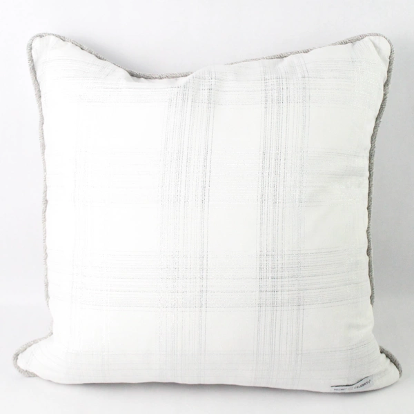 Secret Celebrity Embroidered Glitter Throw Pillow 18x18” Christmas Snow Theme