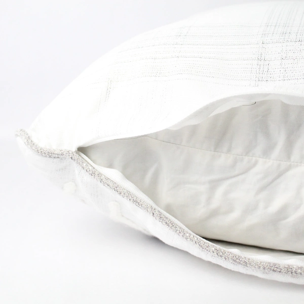 Secret Celebrity Embroidered Glitter Throw Pillow 18x18” Christmas Snow Theme