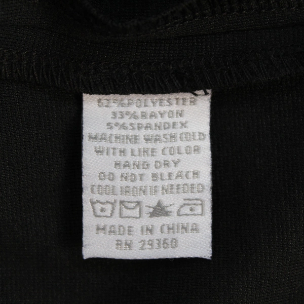 Vintage Alfred Sung Black Pencil Skirt Women's Size 16 Pleated Side Zip