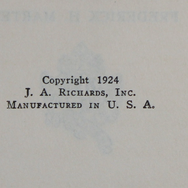 The Story Of Religion & Philosophic Thought By Frederick H. Martens HC 1924