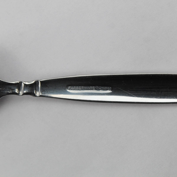 Lot of 7 Farberware Diner Place Oval Spoons, 7 3/8" Stainless Steel Flatware 