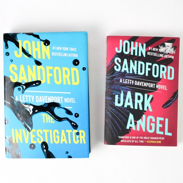 Lot Of 2 Letty Davenport Novels by John Sandford The Investigator And Dark Angel