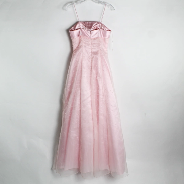 Forever Yours Pink Beaded Gown A Line Women's Size XS Prom Dress Formal