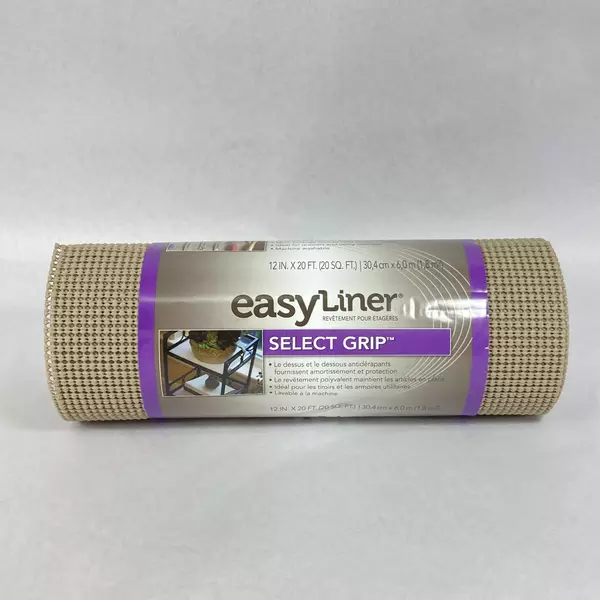 2 Duck Brand Easy Liner Non-Adhesive Shelf Liners 12-Inch x 20-Foot Brownstone