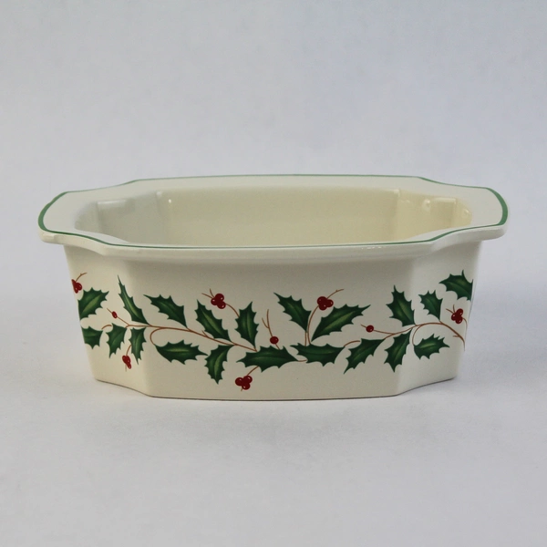 Lenox American by Design Small Holiday Holly Pattern Peace Dish With Box