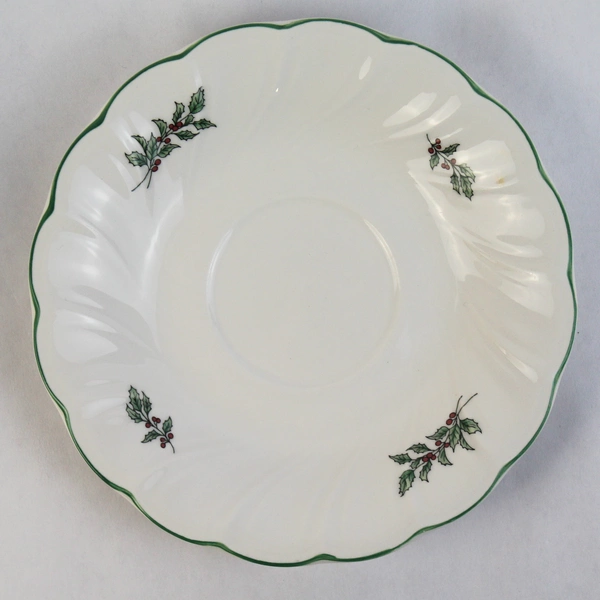 Nikko Happy Holidays Porcelain Footed Cup And Saucer Christmas Tree