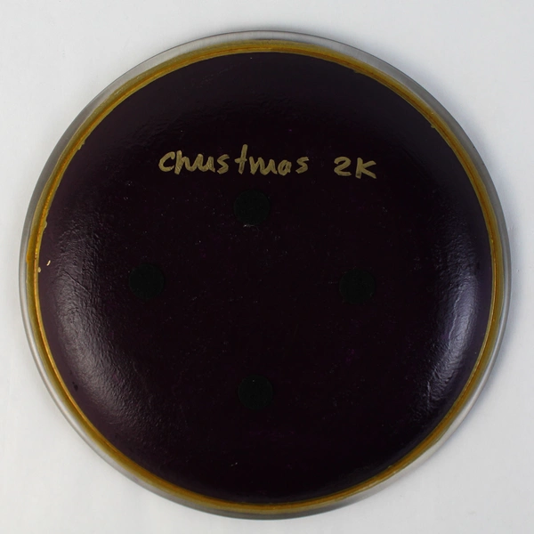 2000 Hand Crafted Decoupage Glass Plate Butterfly Pattern 9.25"