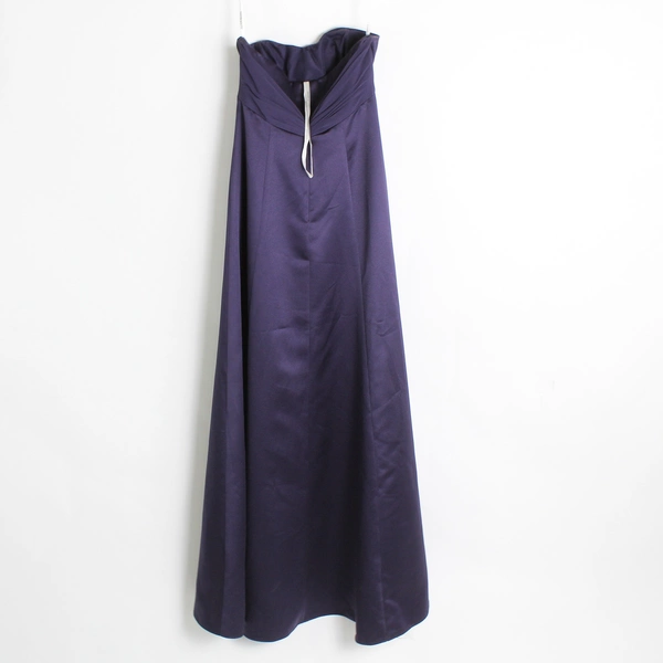 David’s Bridal Chiffon Purple Strapless Maxi Dress Size 6 Style F13274 Elegant