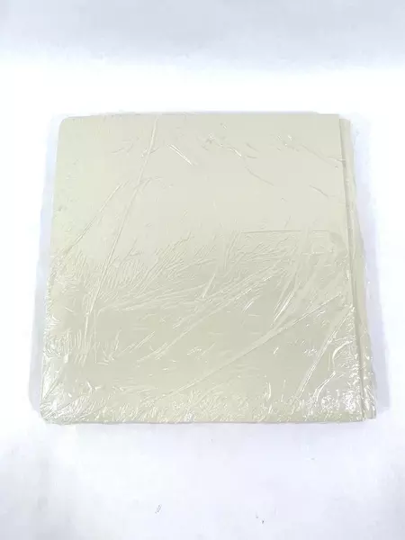 Vintage Sealed Vinyl Photo Album Beige Gold Swirls 12.5" x 12.75"