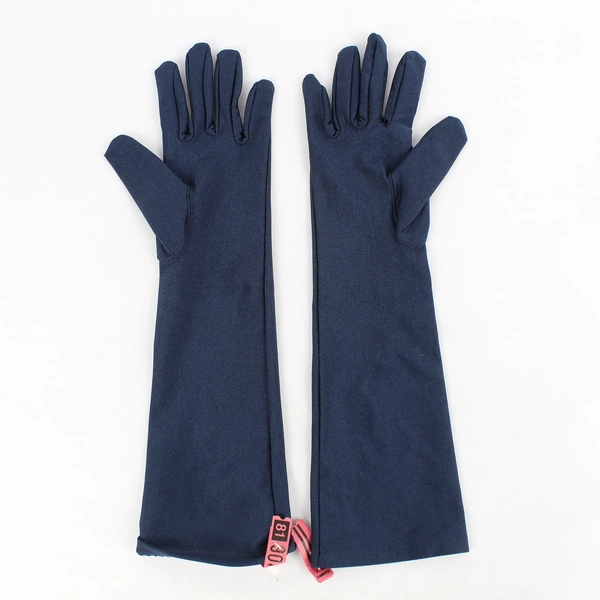Dazzl Accessories Navy Blue Stretch Dress Gloves Below-The-Elbow One Size