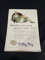 Vintage 1930 Milky Way Ad Hearst's International Cosmopolitan Andrew Loomis Art