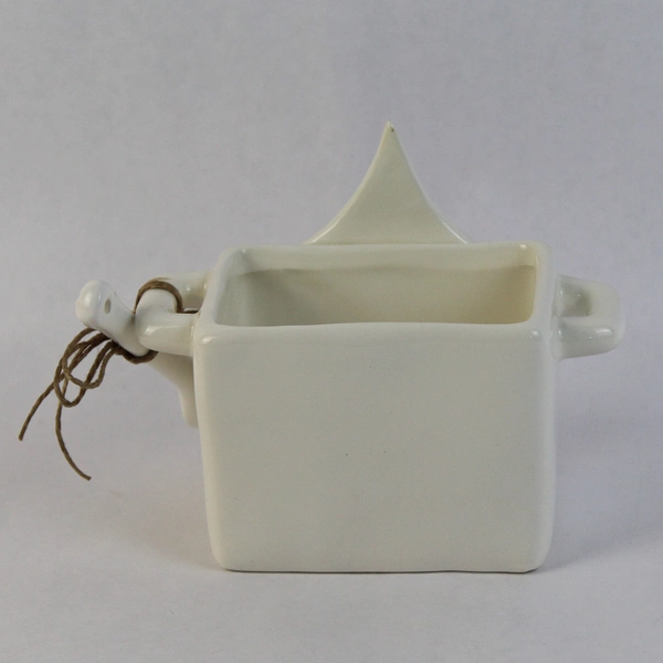 Mud Pie Plaid Christmas Tree Ceramic Sugar Bowl With Spoon