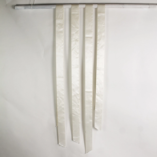 Lot of 10 Satin Ribbons or Sashes White and Ivory Bridal Decor Chair