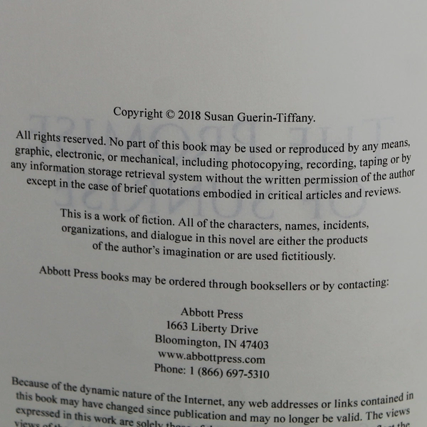 The Promise of Sunrise by Susan Guerin-Tiffany 2018 Signed Paperback