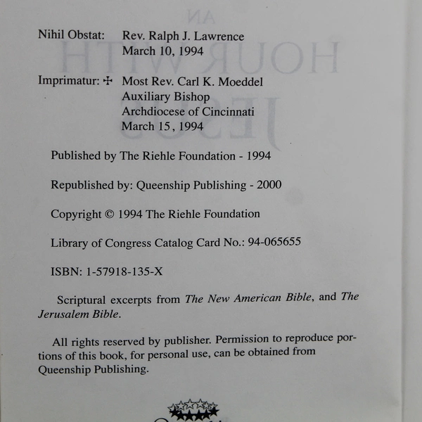 An Hour With Jesus Christian Devotional Book 2000 Paperback