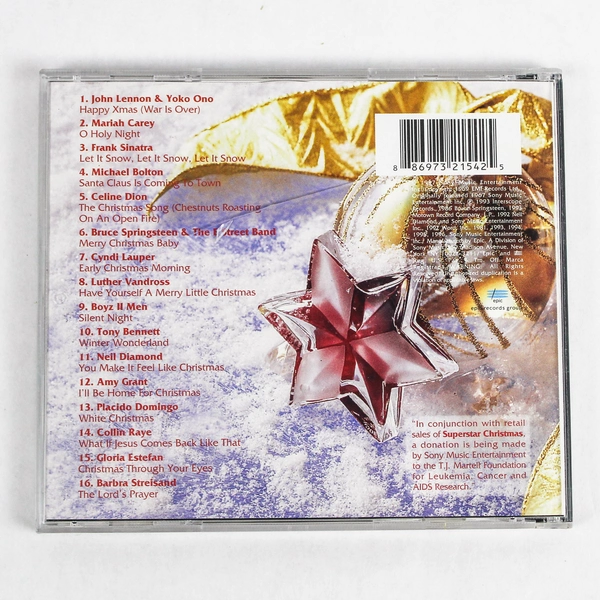 Superstar Christmas CD 1996 Sony Music Tony Bennett, Mariah Carey & More