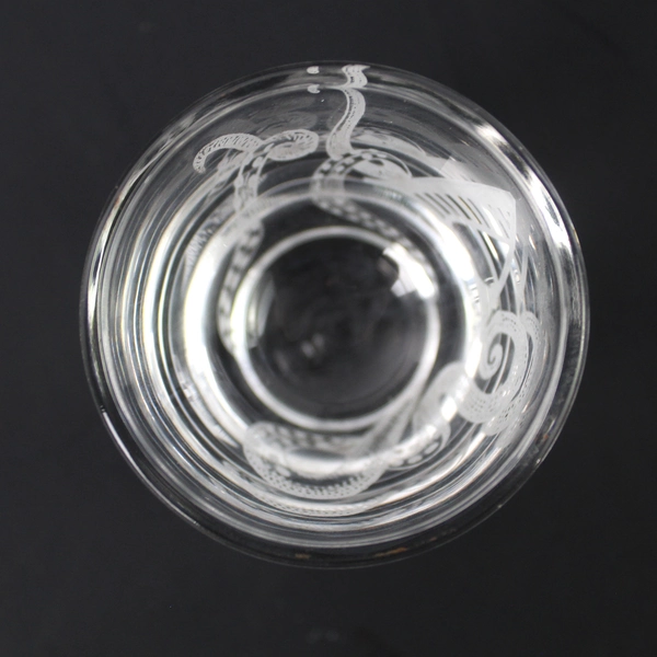 Personalized A Initial Shot Glass Engraved Octopus Arms 2.75"