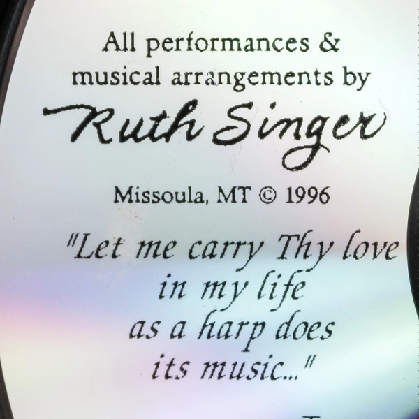 Ruth Singer Harp To Heart Music CD 1996 Sounds Write Productions, Pre-owned