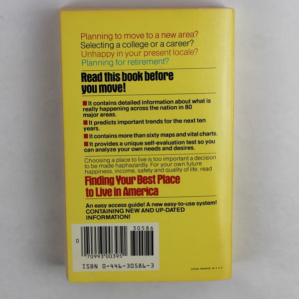 Finding Your Best Place to Live in America by Bowman Giuliani Minge 1983 PB