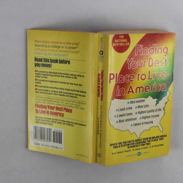 Finding Your Best Place to Live in America by Bowman Giuliani Minge 1983 PB
