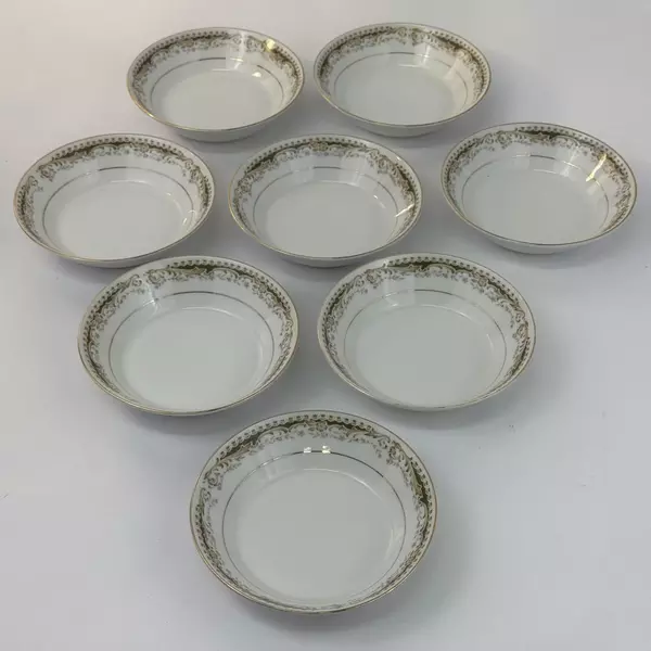Lot of 8 Signature China Queen Anne Fruit Bowls 5.5" Japan Vintage