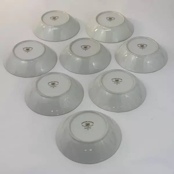 Lot of 8 Signature China Queen Anne Fruit Bowls 5.5" Japan Vintage