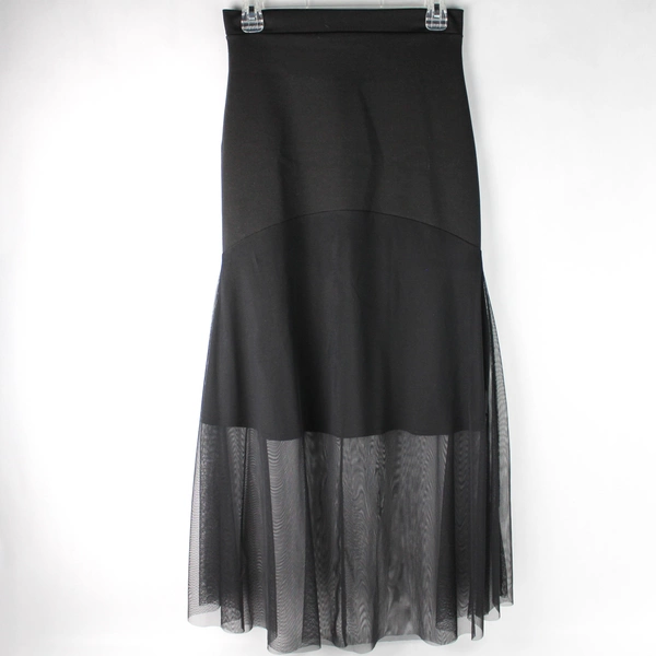 Madcap Black Partly Sheer Maki Skirt Women's Size Medium