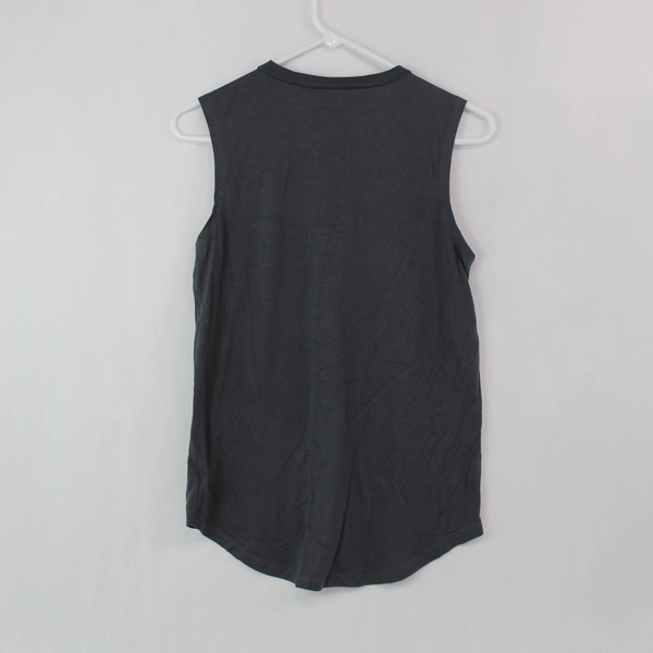 Justin Bieber Graphic Sleeveless Tank Top Women's Charcoal Gray Size M
