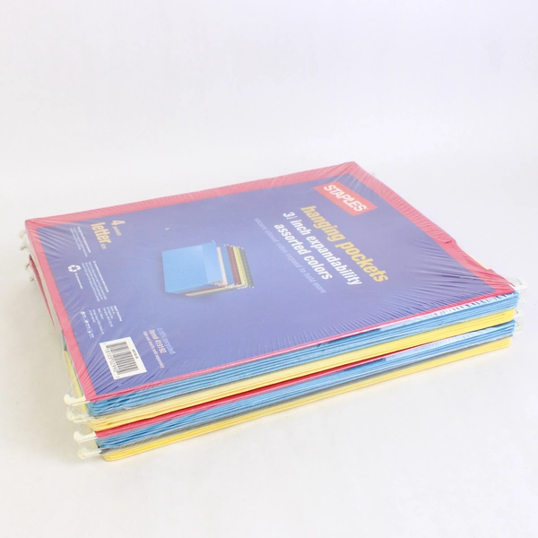 Staples Hanging File Pockets 3.5" Expansion Letter Size 4-Pack Lot