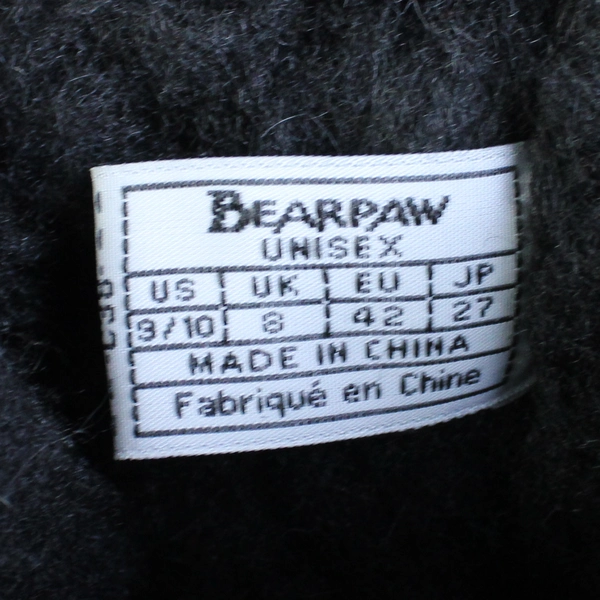 BEARPAW Women's Natural II Black Cow Suede Wool Lining Winter Boots Size 9/10