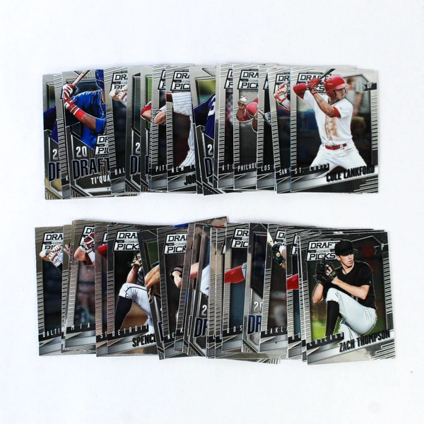 Lot of 43 2014 Panini Prizm Draft Class MLB Cards & Storage Container