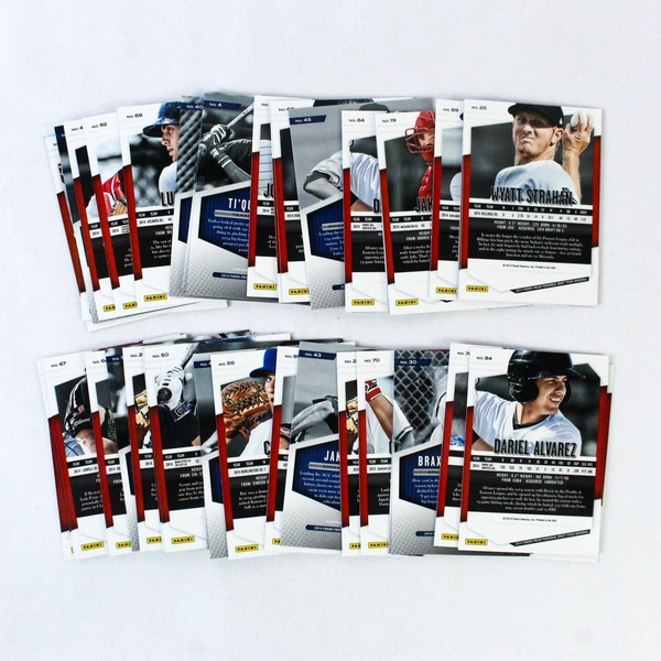 Lot of 43 2014 Panini Prizm Draft Class MLB Cards & Storage Container