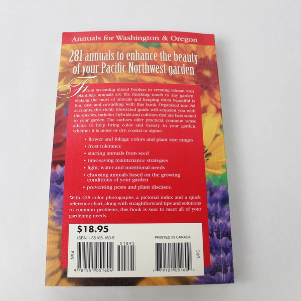 Annuals For Washington And Oregon by Alison Beck Marianne Binetti 2000 PB