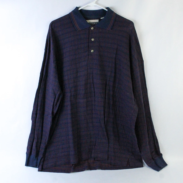 Performance Outfitters Men's XL Red & Blue Plaid 1/4 Button-Up Shirt