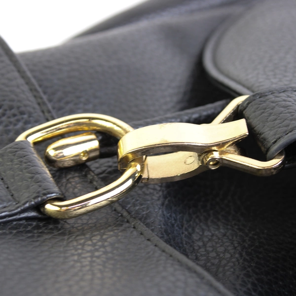 Unbranded Women's Black Faux Leather Travel Backpack Rucksack Bag