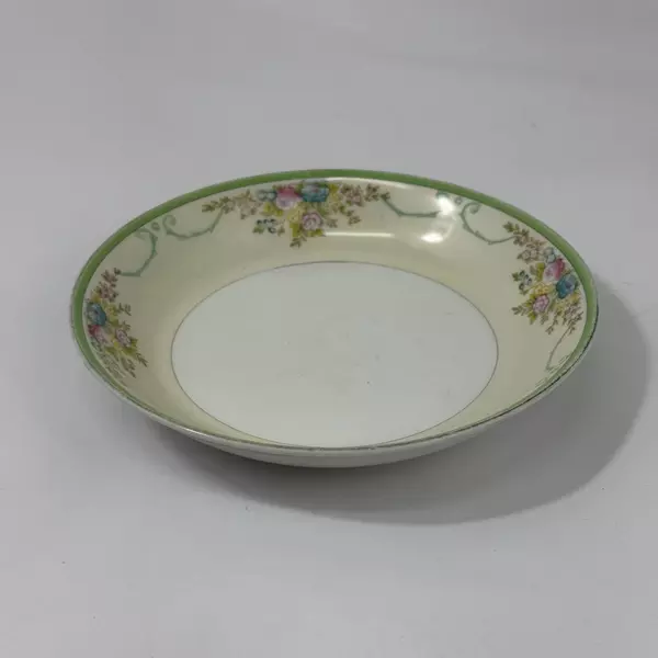 Vtg 1940s Meito China Isabella 7.5" Coupe Soup Bowl Ceramic Dish Hand Painted