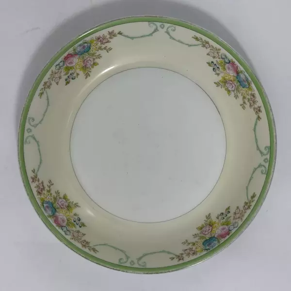 Vtg 1940s Meito China Isabella 7.5" Coupe Soup Bowl Ceramic Dish Hand Painted