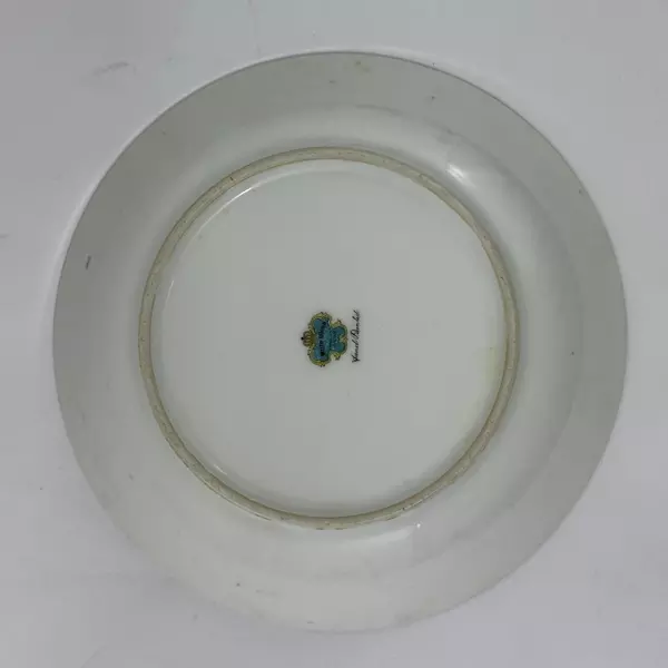 Vtg 1940s Meito China Isabella 7.5" Coupe Soup Bowl Ceramic Dish Hand Painted