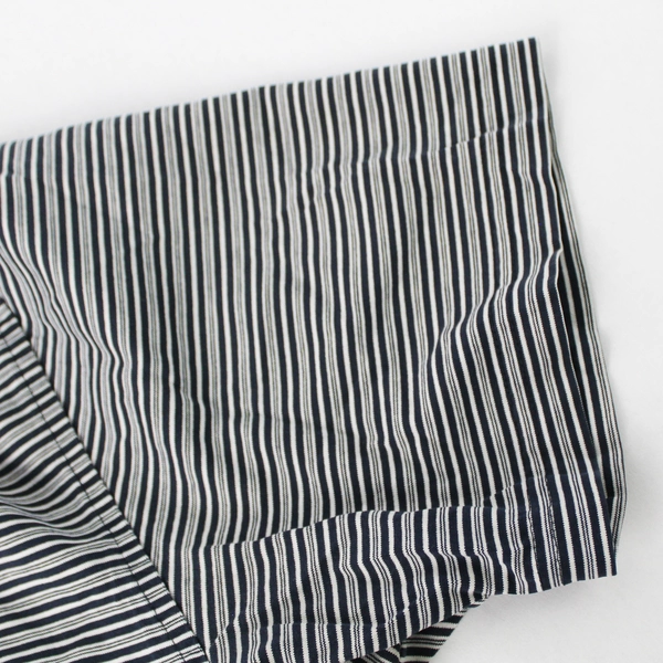 J Crew Men's Black White Striped Polo Short Sleeve 100% Cotton Size M