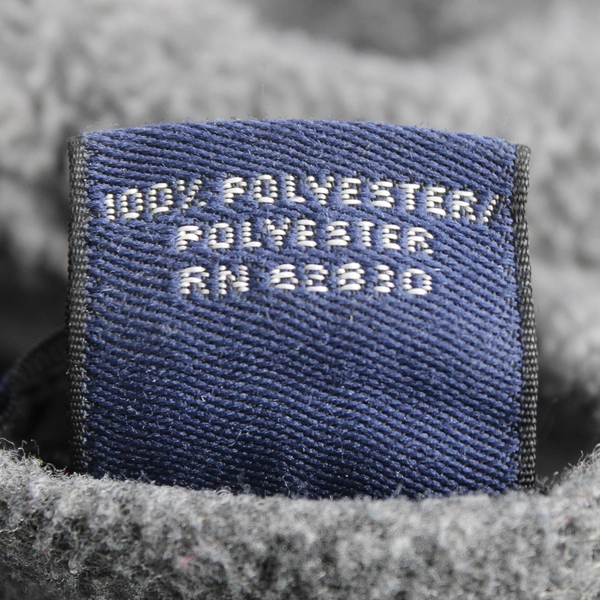 Lands' End Women's Petite Large Gray Soft Fleece Ankle Length Robe 14/16 Emily