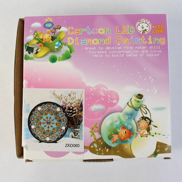 Cartoon LED Diamond Painting Kit Open Box